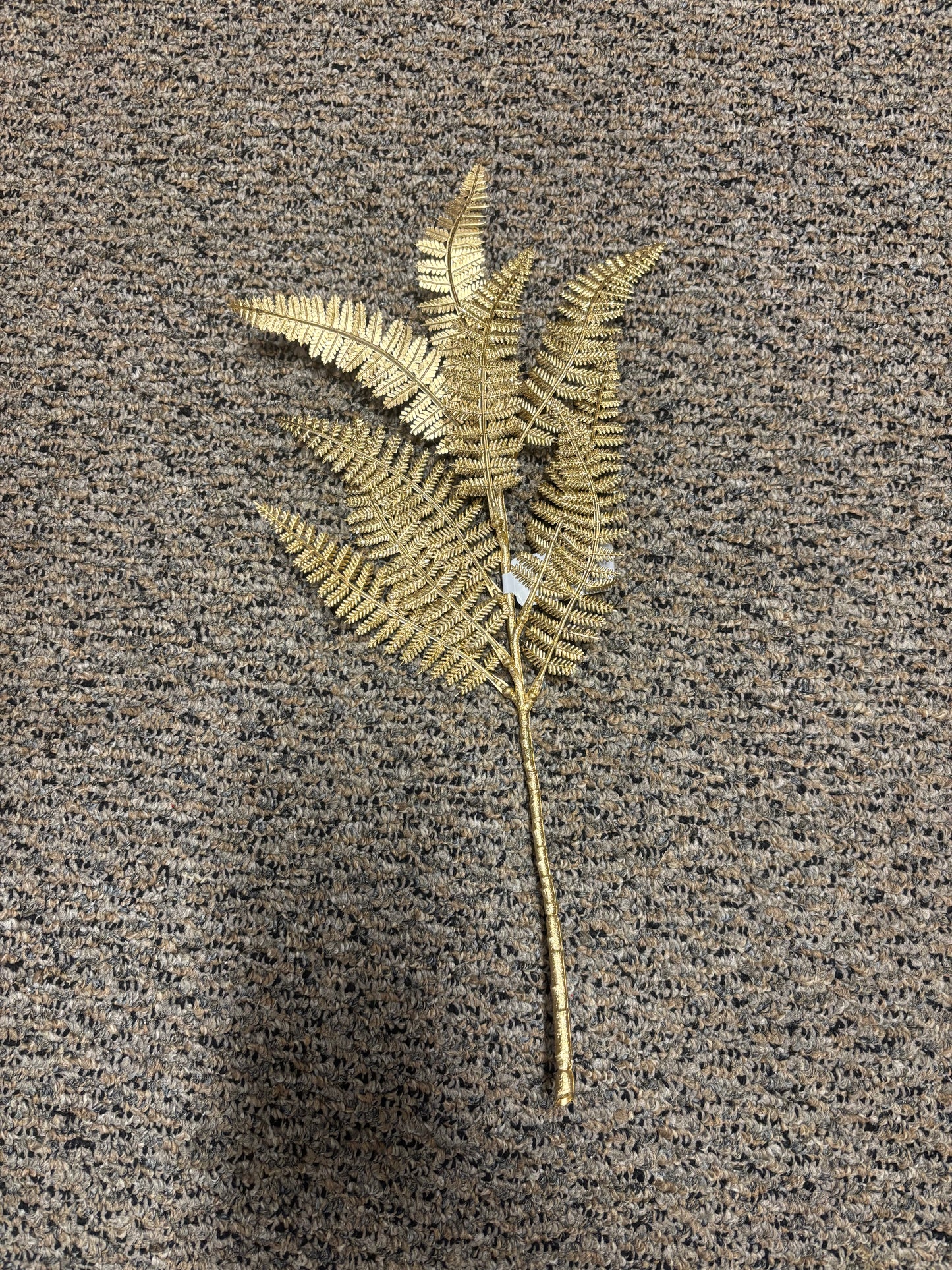 17” Metallic Fern Spray Gold