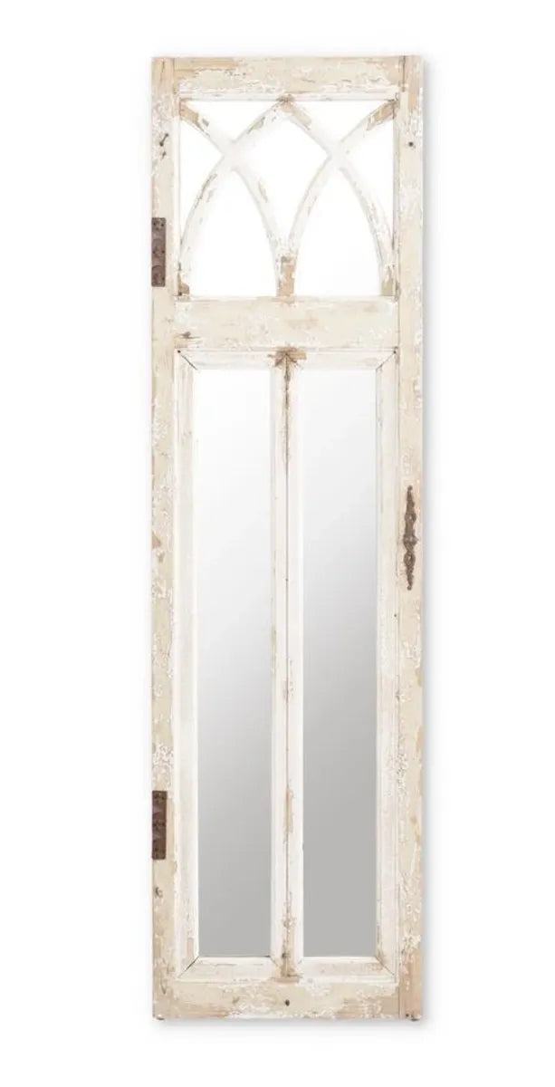 WOOD DOOR PANEL WALL MIRROR