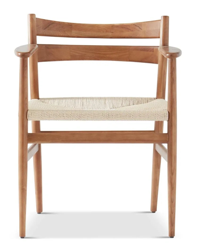 WOOD & WOVEN ROPE CHAIR