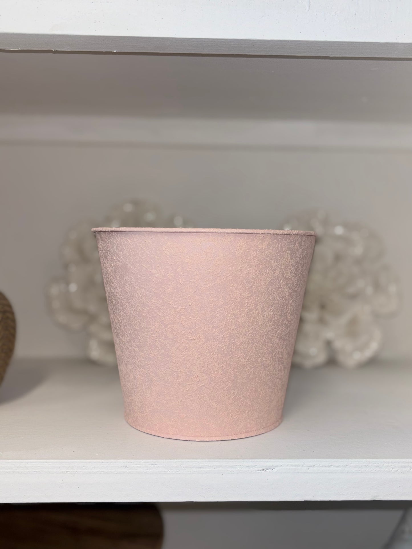6" SOLID COLOR TEXTURED POT COVERS (PINK)