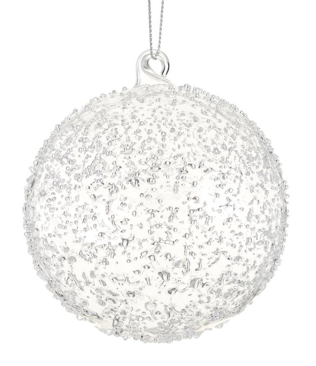Glass Ball Ornament Clear