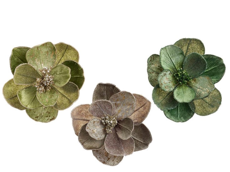 Metallic Pearlized Magnolia Clip