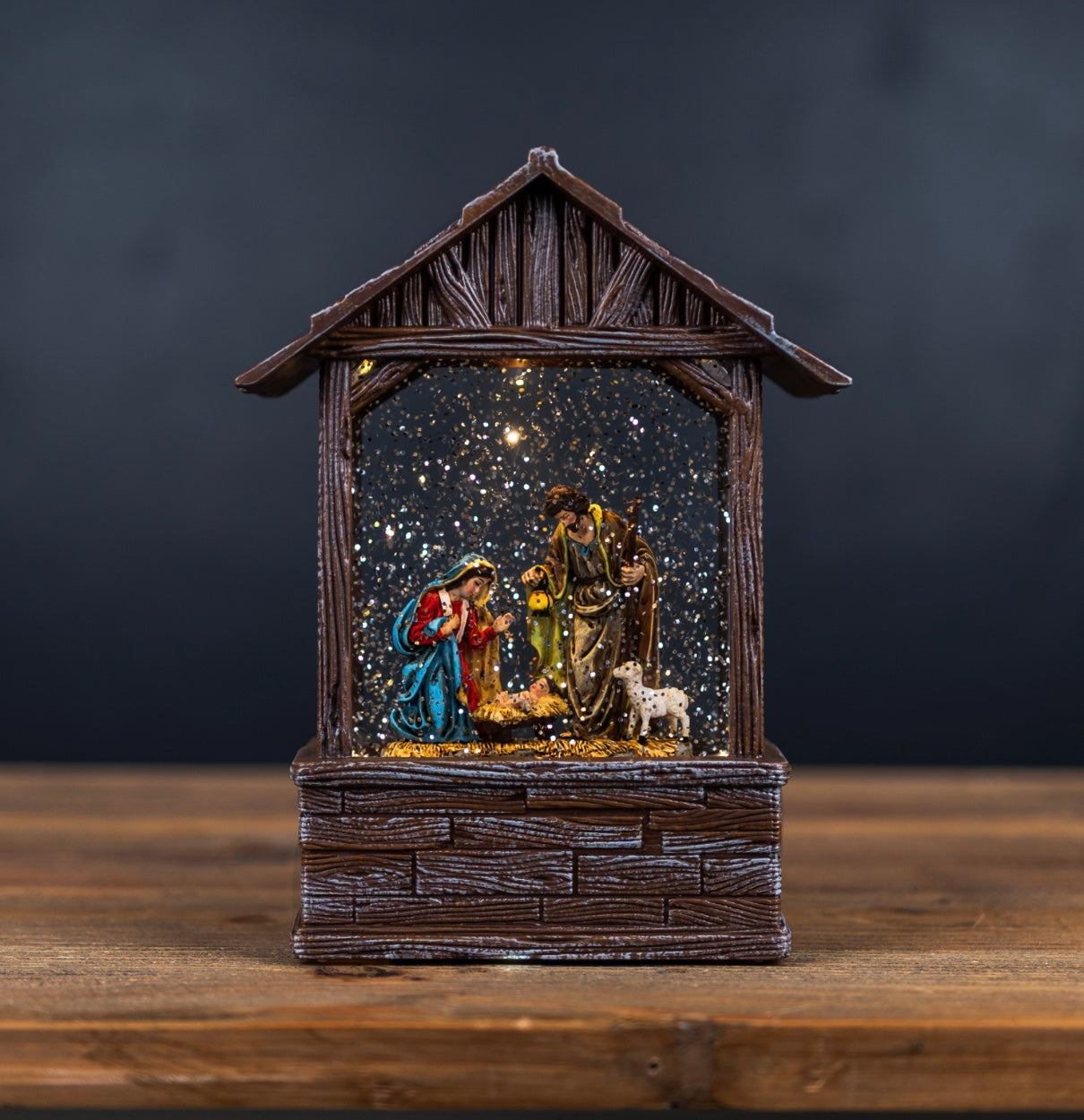 Snow Globe Holy Family