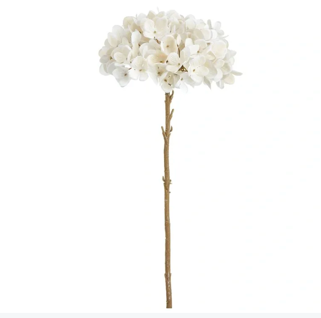 18" Hydrangea Spray Cream