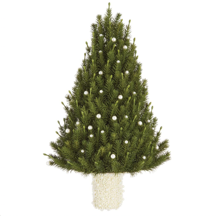 Pearl Pine Tree Wall Decor