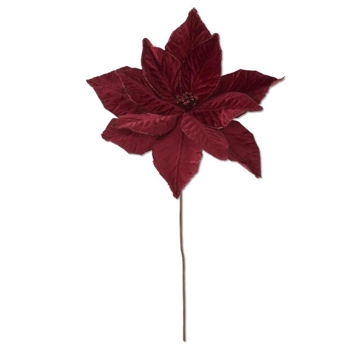 RED POINSETTIA STEM