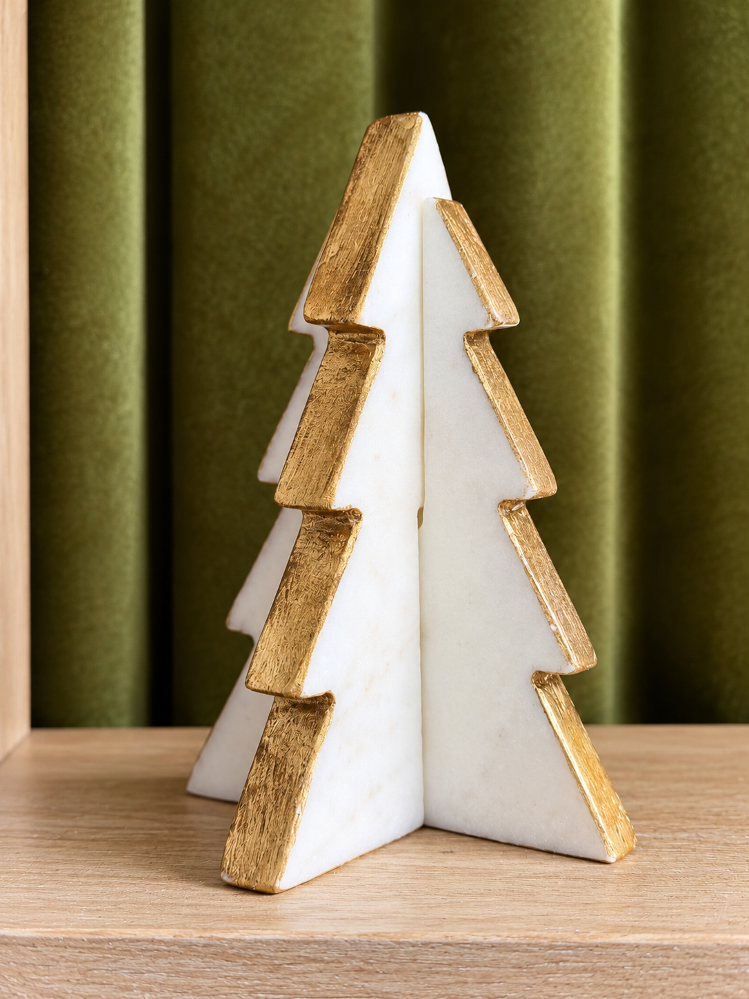 TREE WHITE MARBLE WITH GOLD 2V2