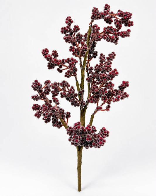 Iced Burgundy Berry Spray