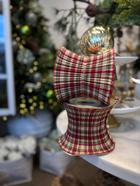 Plaid Red Ribbon