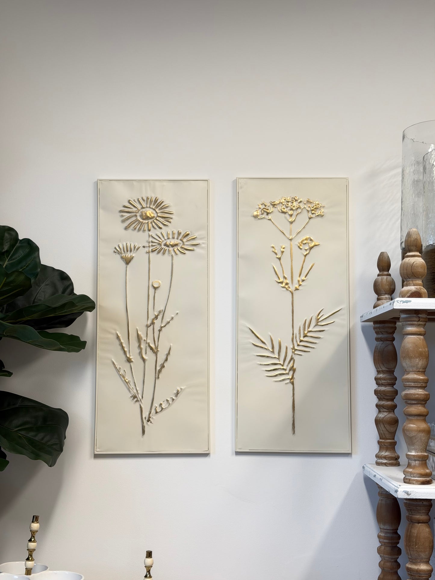 Floral Metal Wall Art Set
