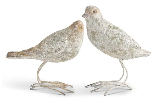 PATINA FINISHED RESIN BIRDS