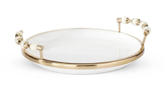 WHITE CERAMIC TRAY