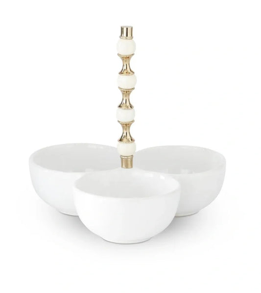 3 BOWL CONDIMENT SERVER