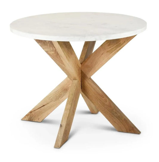WHITE MARBLE TOP TABLE