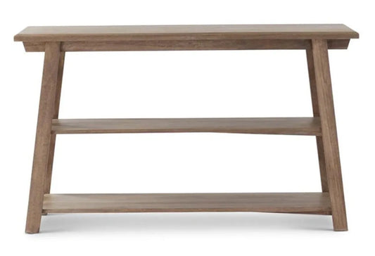 WOOD 3 SHELF CONSOLE TABLE