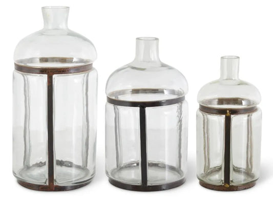 BLOWN GLASS BOTTLES
