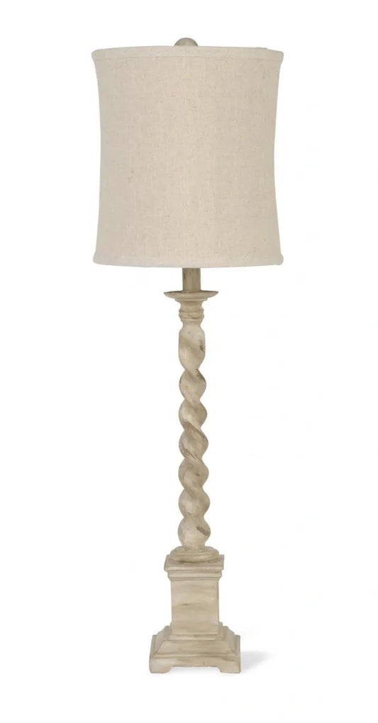 SPINDLE BASED LAMP WITH SHADE