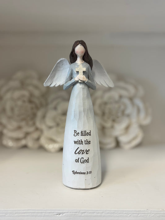 FIGURINE RELIGIOUS MSG ANGEL (BLUE)