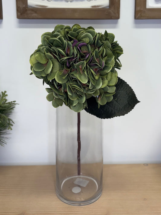 18" Hydrangea Spray Green