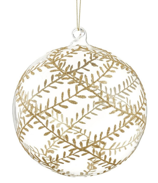 GLITTER GLASS BALL ORNAMENT