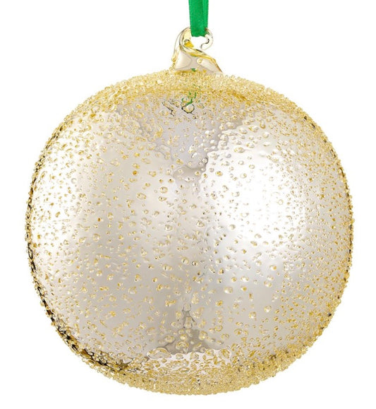 BEADED GLASS BALL ORNAMENT