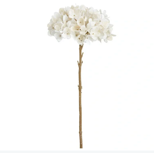 18" Hydrangea Spray Cream