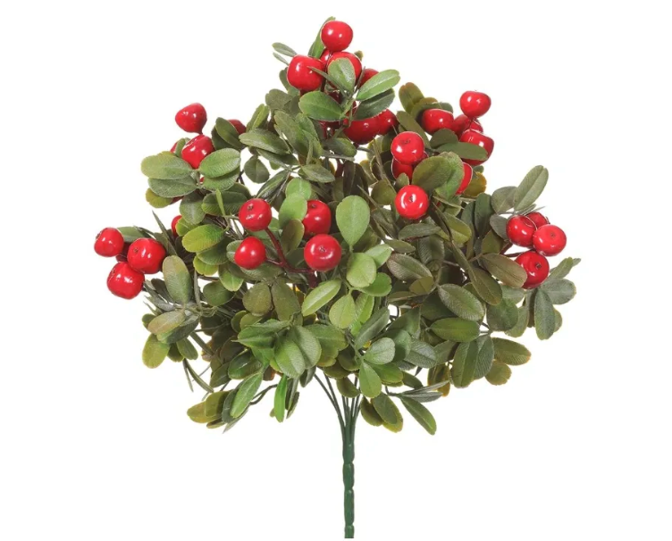 13" Crabapple Bush Red Green