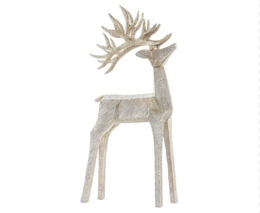 12.25" Reindeer Beige Gold