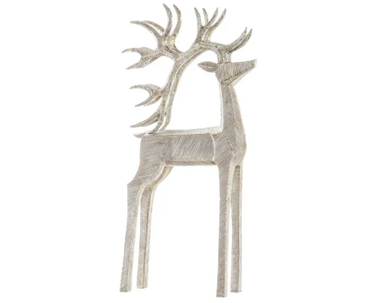 15.25" Reindeer Beige Gold