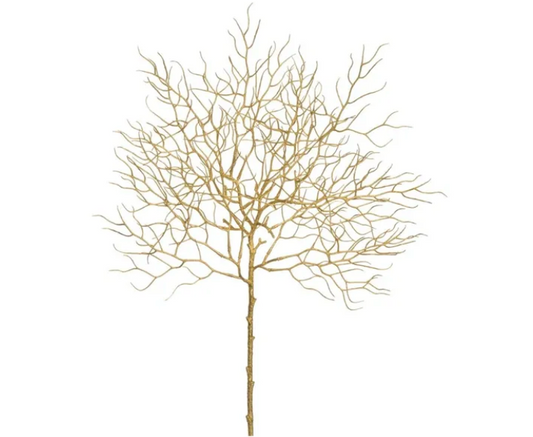 23" Plastic Twig Spray Gold