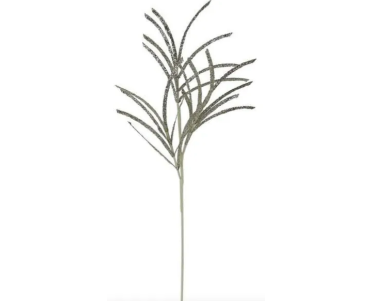 31"L GLITTERED PAPER GRASS SPRAY, CHAMPAGNE