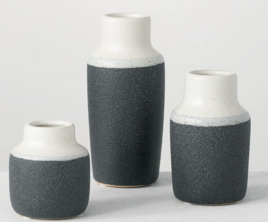 Two-Toned Vase Set Of 3