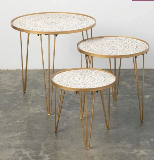 Round Stackimg tables Set/3