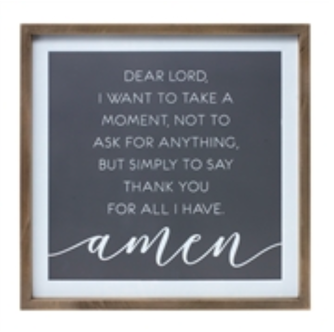 Thank You Prayer Plaque
