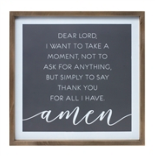 Thank You Prayer Plaque