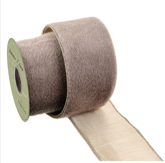 Brown Fur Ribbon