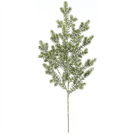 Green Glittered Mini Berry Spray