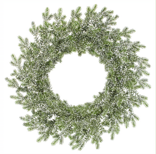 Green&White Glittered Mini Berry Wreath