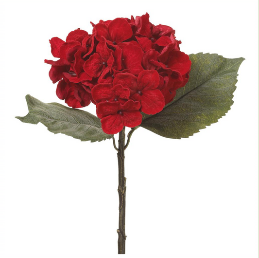 Red Velvet Hydrangea Pick