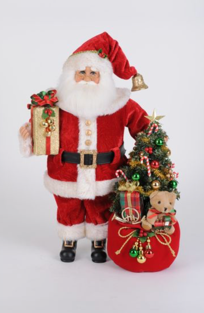 Lighted Santa Bearing Gifts