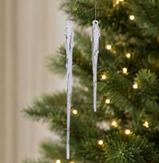 Icicle Ornaments (Set of 2)
