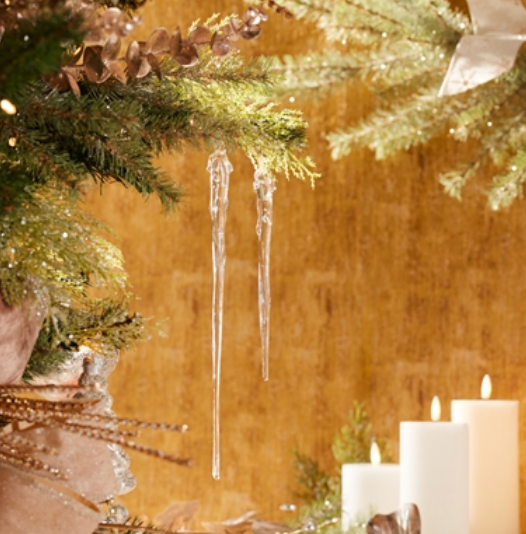 Icicle Ornaments (Set of 2)