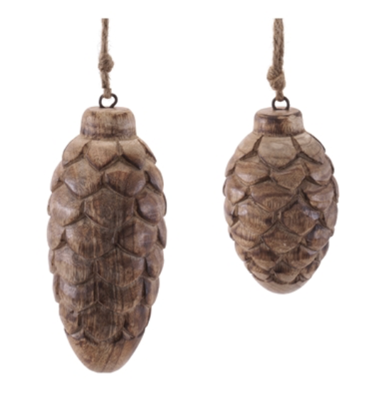 Pine Cone Ornaments (Set of 2)