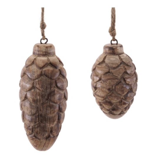Pine Cone Ornaments (Set of 2)