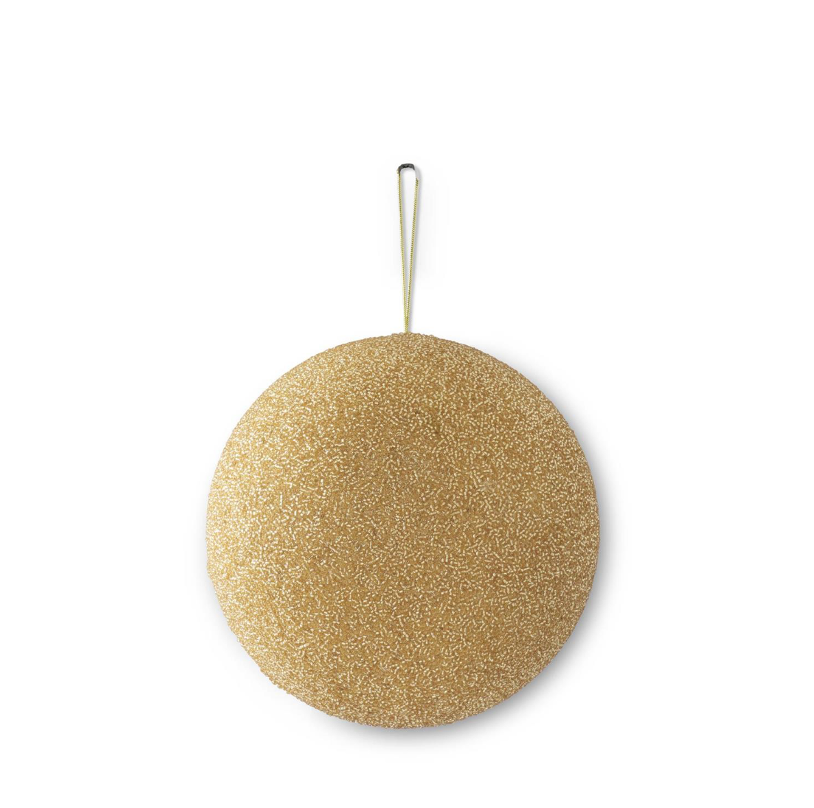 GOLD SEED BEAD ROUND ORNAMENT