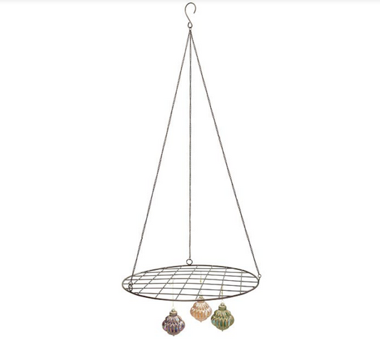 IRON AND WIRE DISPLAY DECOR WALL HANGING