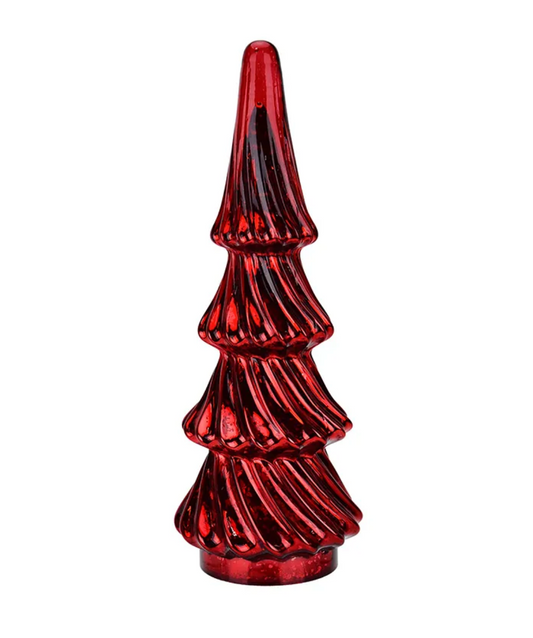 Red Glass Christmas Tree