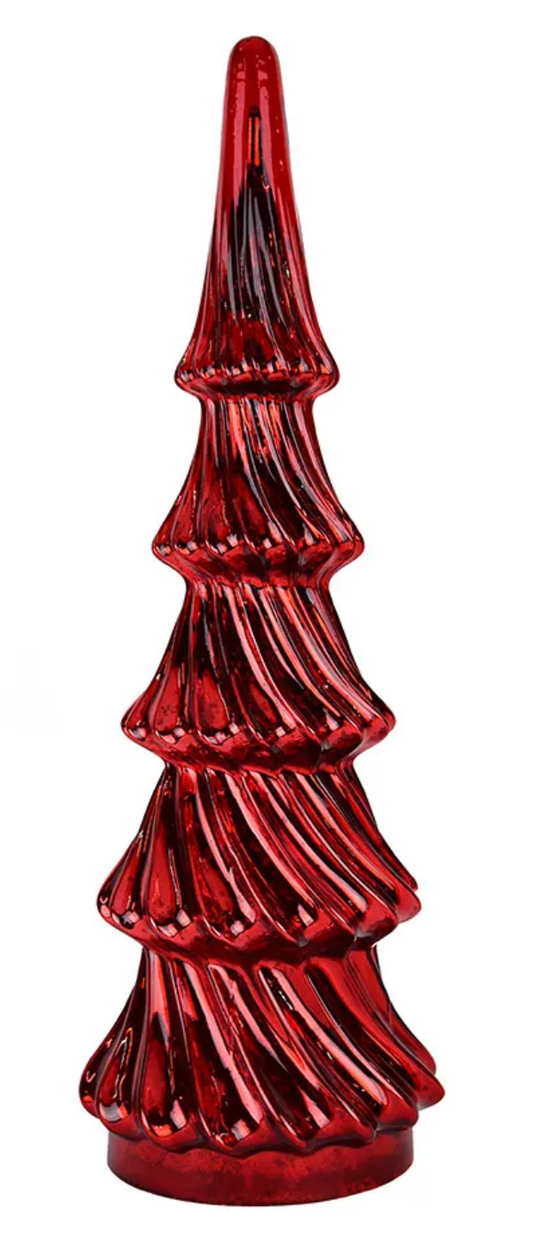 Red Glass Christmas Tree