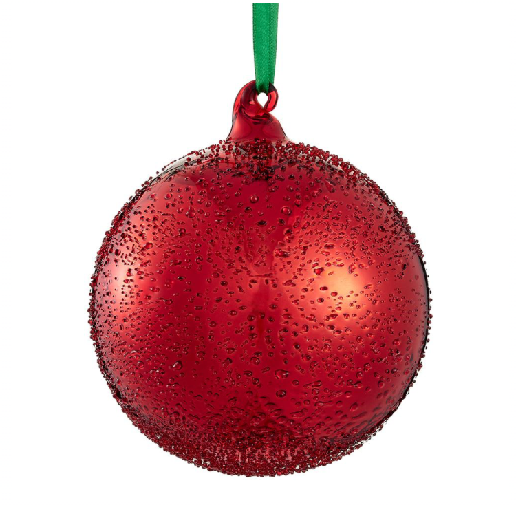Beaded Glass Ball Ornament