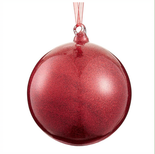 Red Glass Ball Ornament